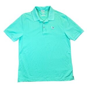 Cutter & Buck Polo Mens L DryTec Performance Short Sleeve Shirt Golf Mint Green